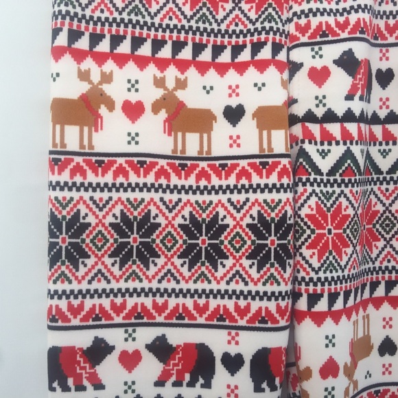 No Boundaries 2 Christmas Ankle Leggings M Juniors - Picture 3 of 7